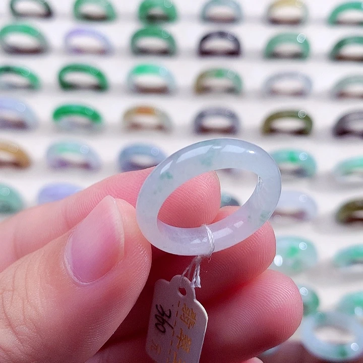 翡翠未镶嵌戒指16-17号