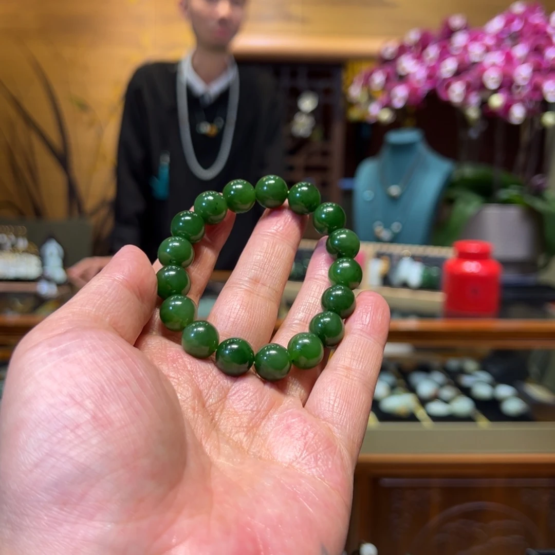 和田玉手链未镶嵌12