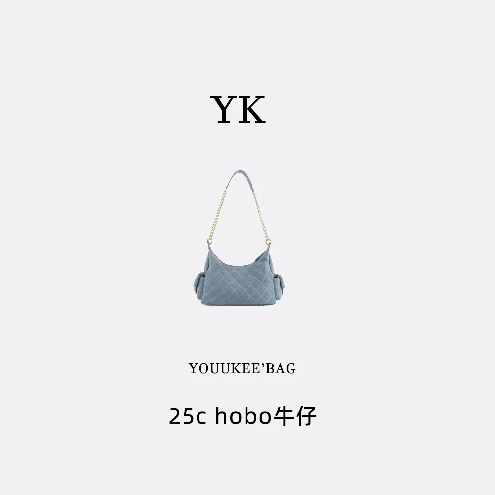 YOUUKEE/原创高定设计【25C嬉皮HOBO羊皮手提包A158】