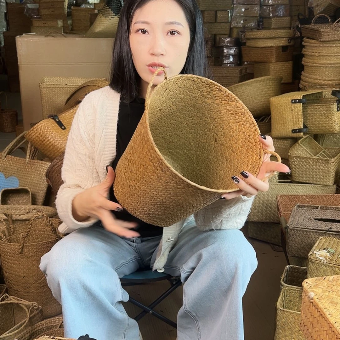 草编草编包/草编收纳盒微瑕疵