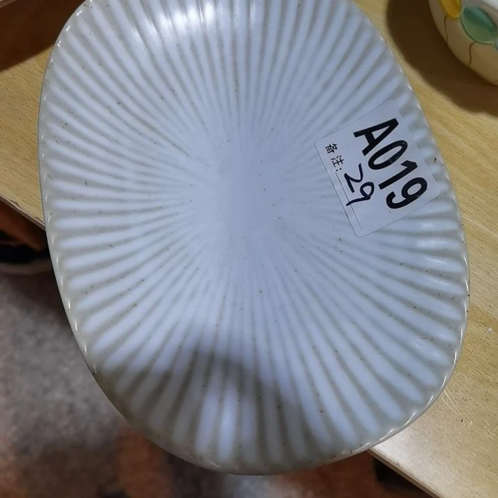 瓷片正品粗陶019椭圆一个