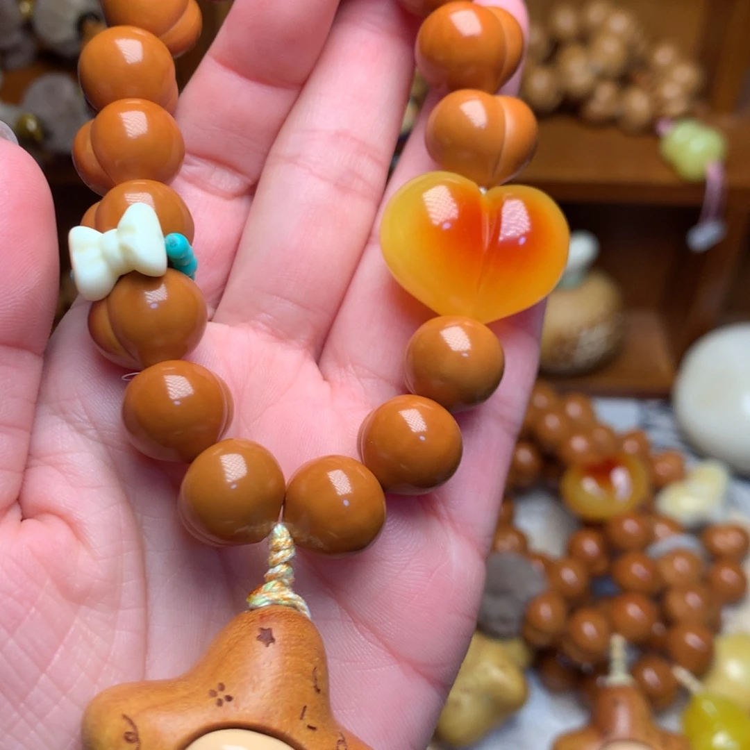 吊坠猴头核桃15玻璃底定制