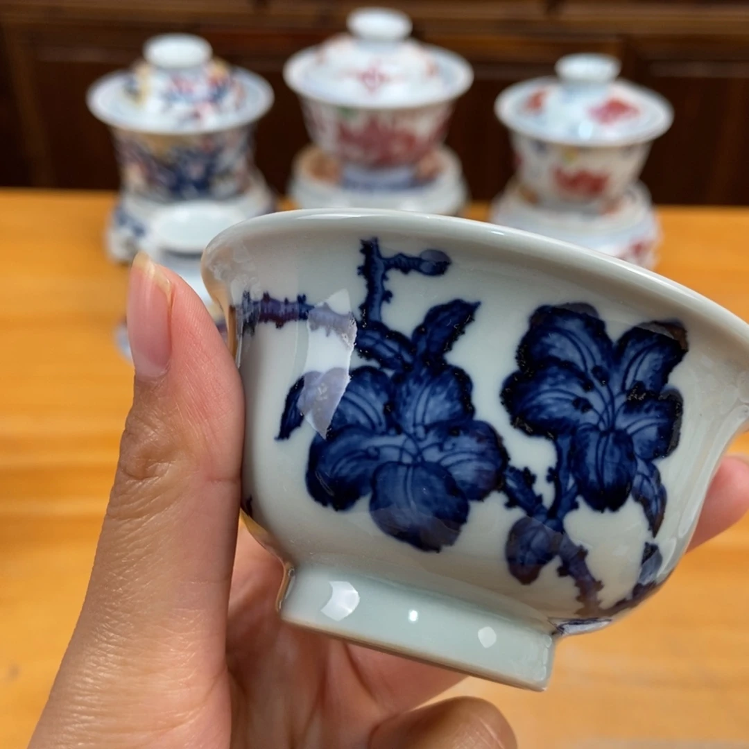 手绘现代茶具非古董