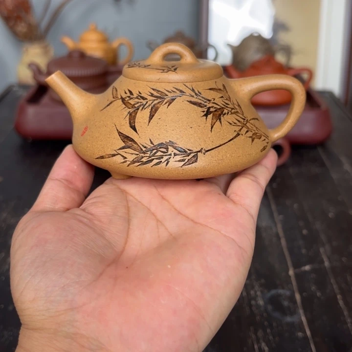 茶壶紫砂彭年石瓢200毫升