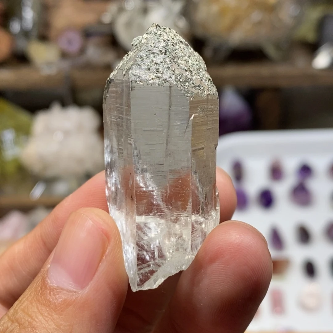 水晶珠宝半成品未镶嵌印度喜马拉雅佛顶