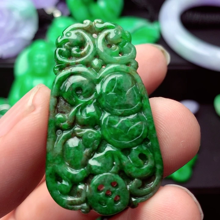 翡翠未镶嵌吊坠(不含链)