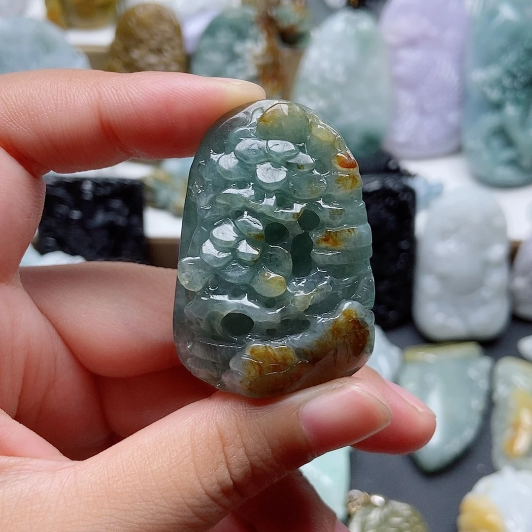 翡翠未镶嵌颈饰翡翠^_^