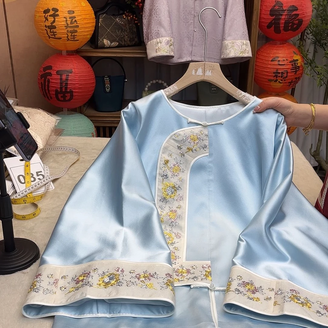 刺绣太太服成衣胸围110