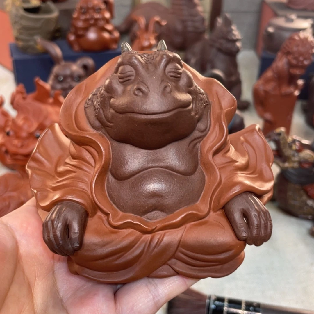 【闪购商品】紫砂茶宠小****贝紫砂艺术