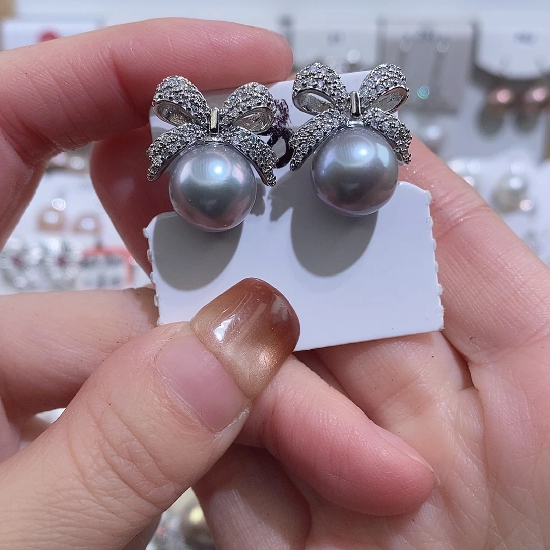 淡水珍珠耳饰未镶嵌w11.5