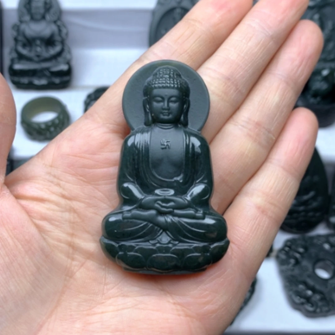 【闪购商品】和田玉颈饰未镶嵌双面雕刻