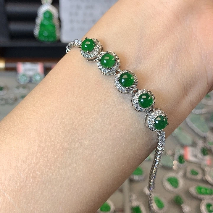 翡翠未镶嵌手链手链