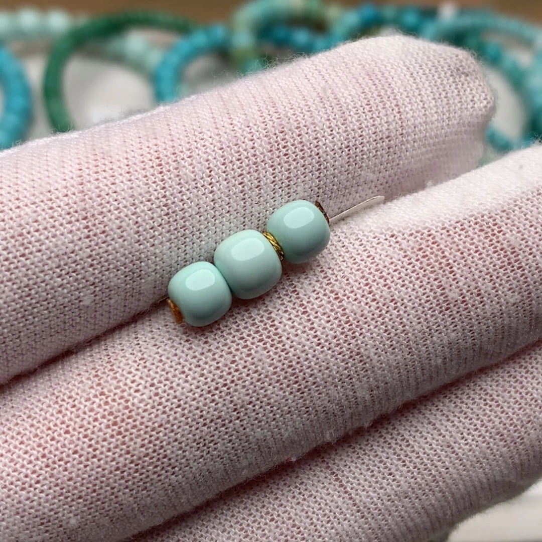 绿松石未镶嵌珠宝奇石6.1mm