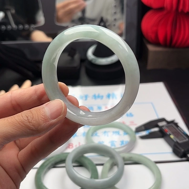 翡翠未镶嵌手镯565758 81