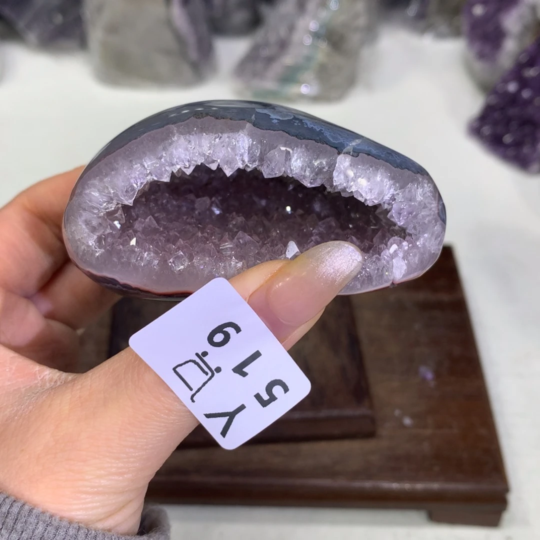 紫晶摆件未镶嵌水晶