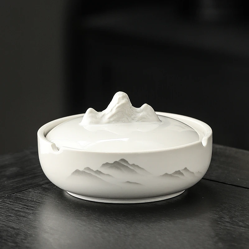 火锅砚台书法专用带盖陶瓷保湿墨碟不干墨毛笔墨汁墨盒墨海火锅砚