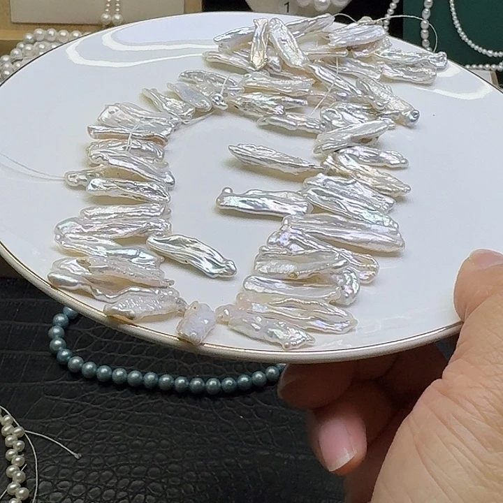 淡水珍珠耳饰合金