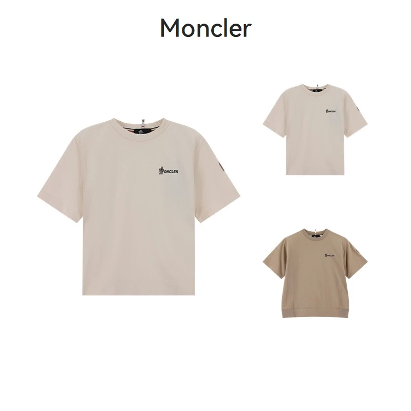未使用 MONCLER 盟可睐/蒙口 女士圆领短袖T恤8C00002 89AZ9