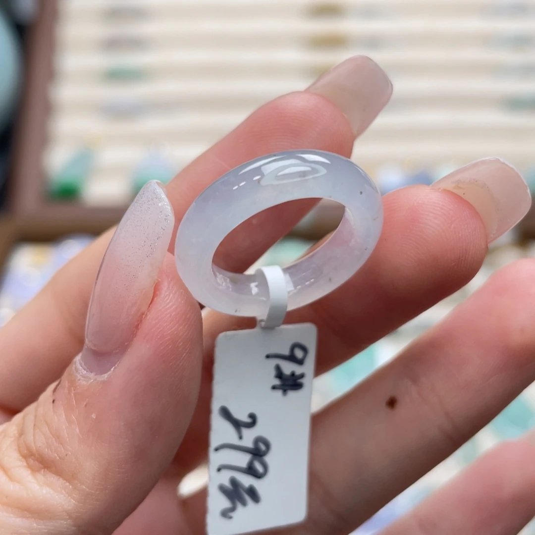 翡翠未镶嵌戒圈a16港圈9白月光乌鸡飘花