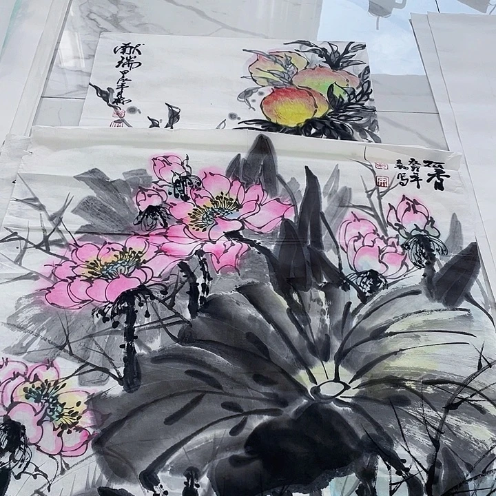 国画国画作品手绘作品