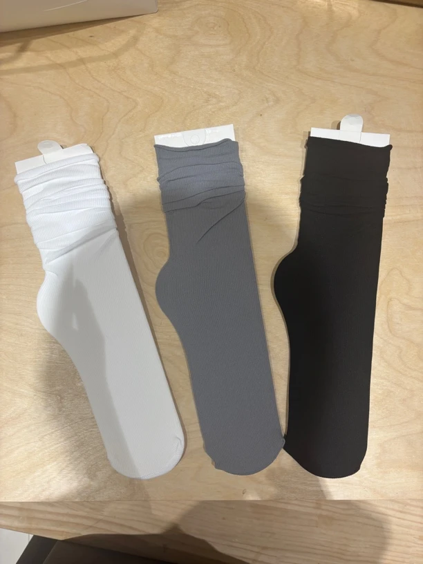 橘子小姐 韩系堆堆袜 三双一组