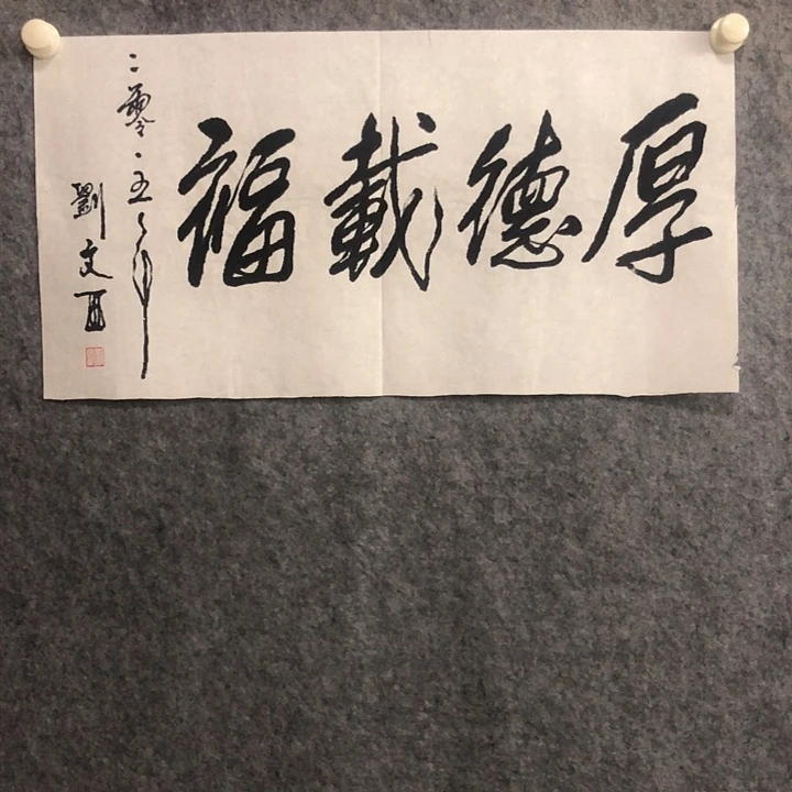 国画刘老师书法作品软片