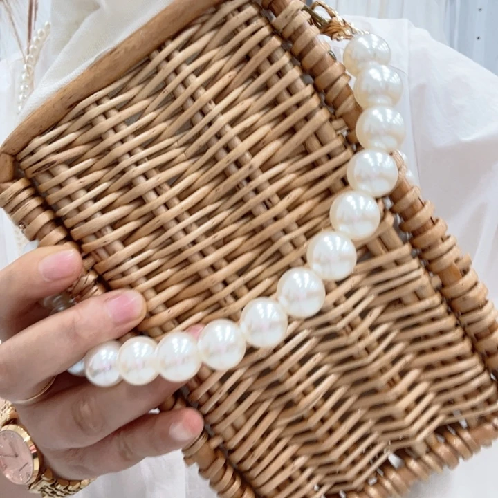 洋气编织包珍珠森系