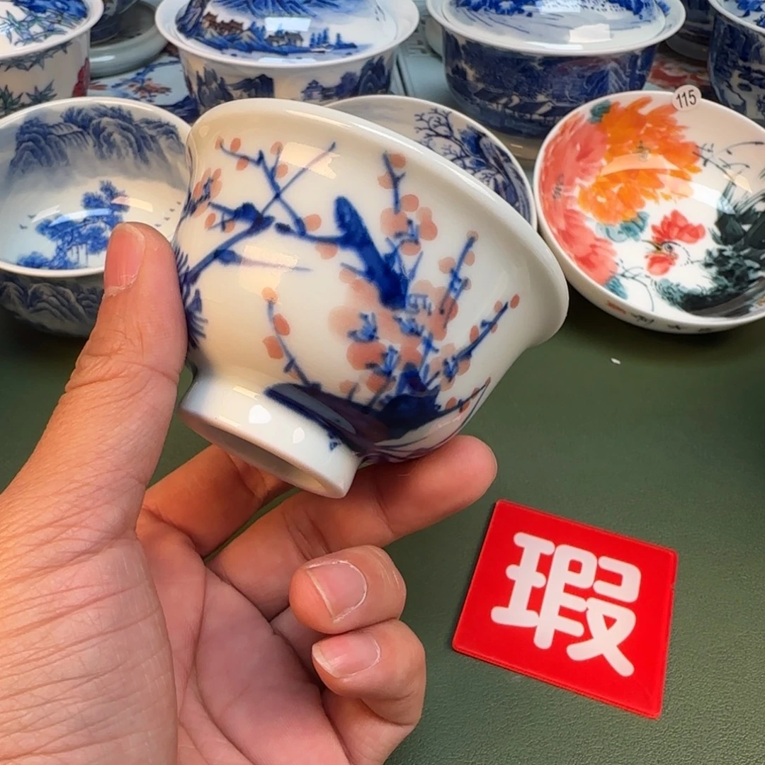 纯手工纯手绘茶具石头开片19