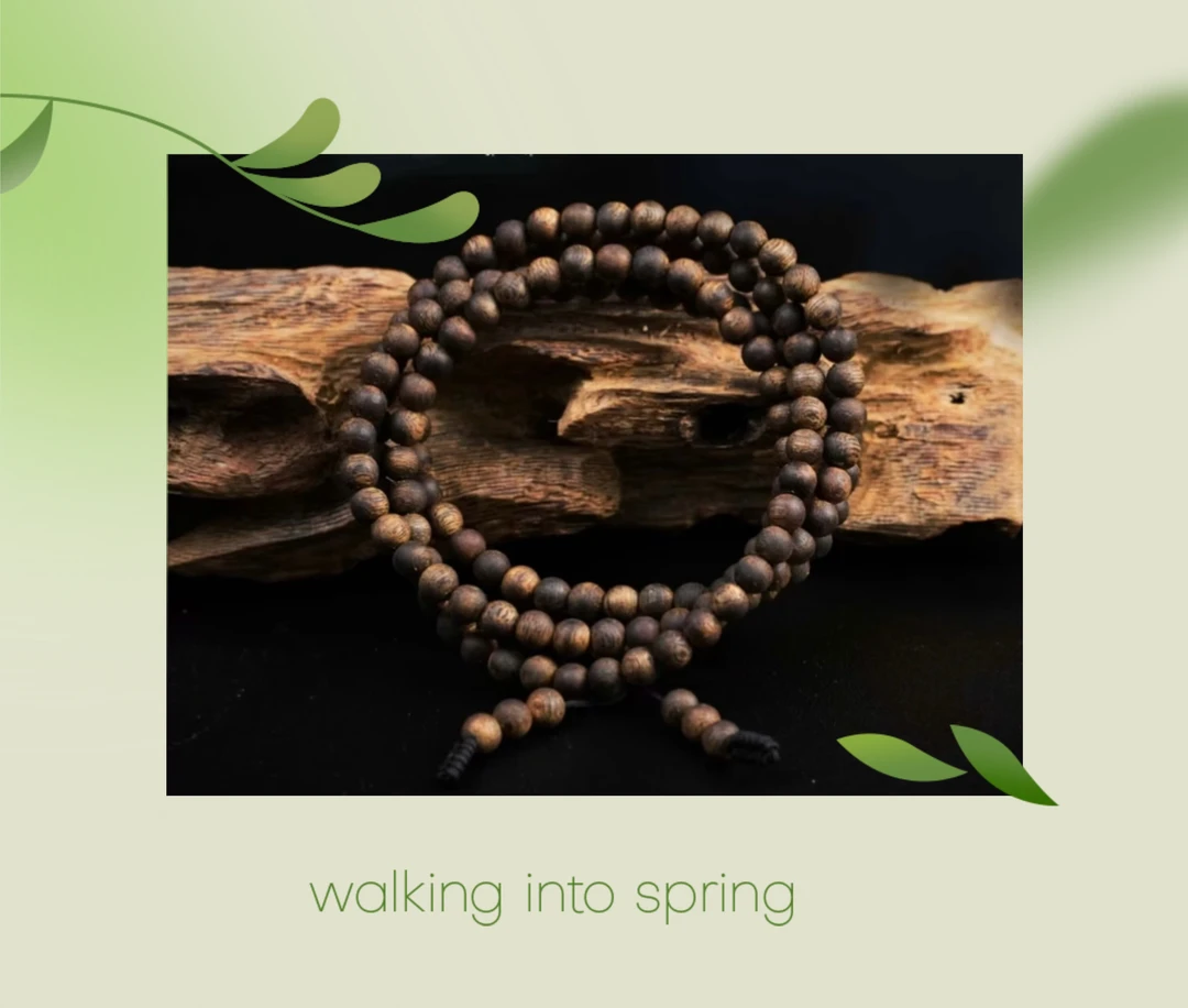 【张勺子】海南沉香药香浓郁0.6圆珠多圈