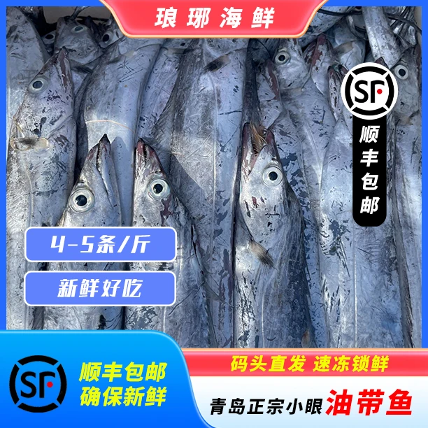 油带鱼/二两/条/5斤到手18-20条
