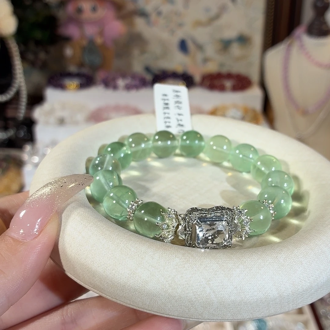 手串萤石未镶嵌绿萤石设计款12+