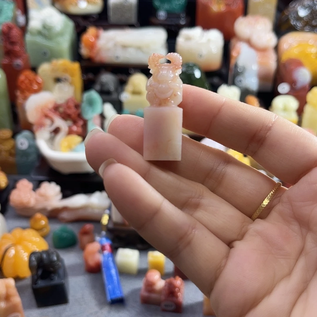 寿山石印石小*蜂6542包邮包刻