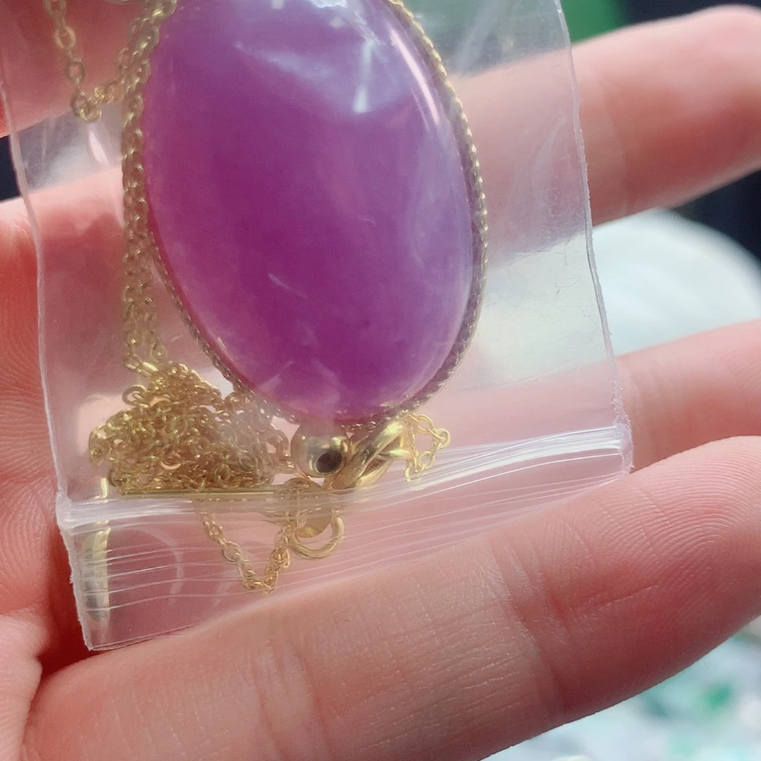 翡翠银S925镶嵌颈饰