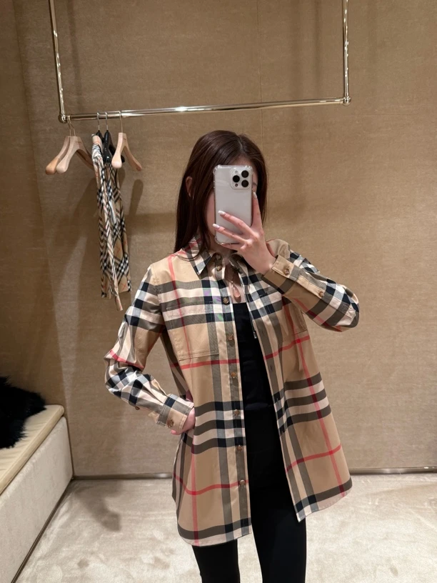 未使用 BURBERRY/博柏利 巴宝莉大格子衬衫