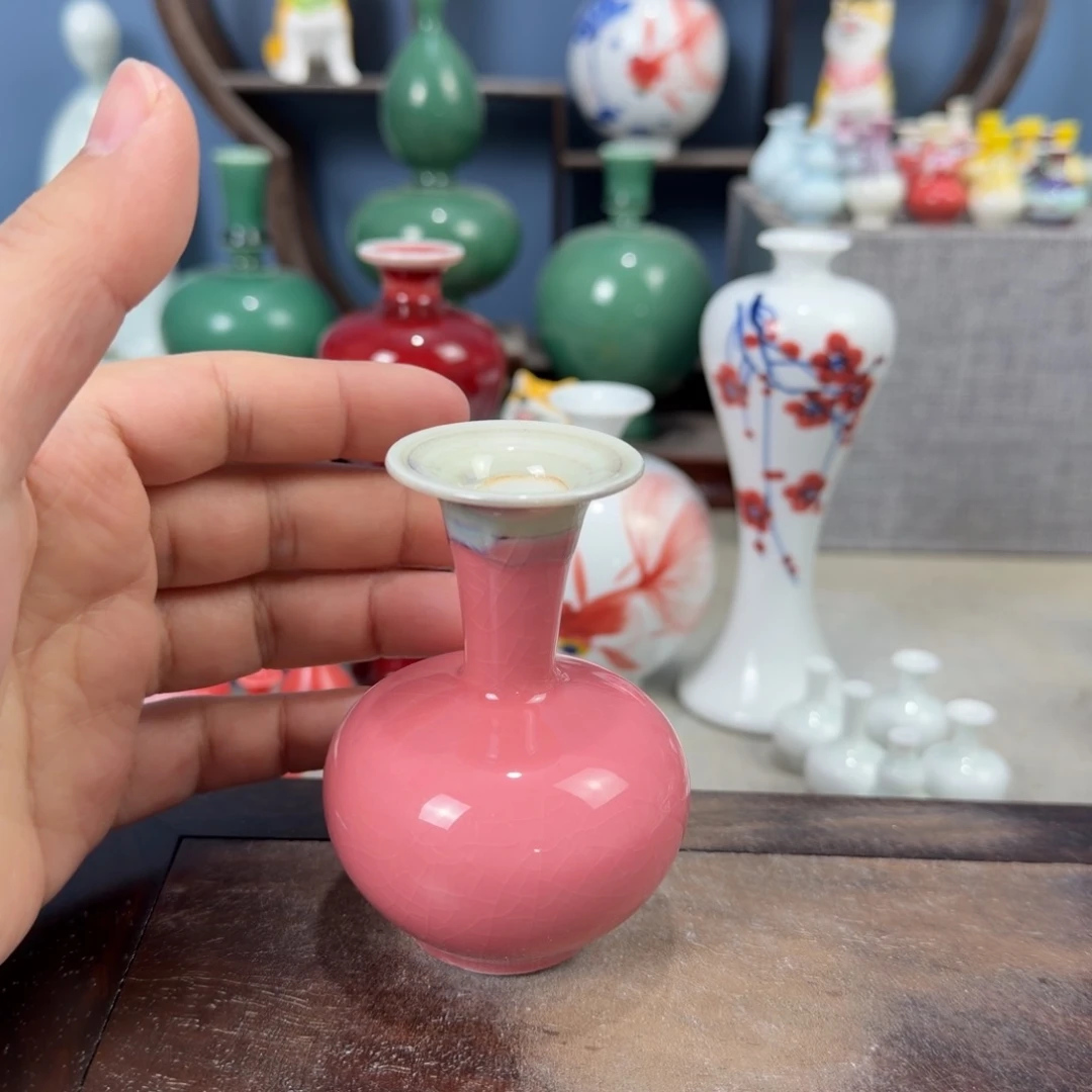 陶瓷手工小花器摆件
