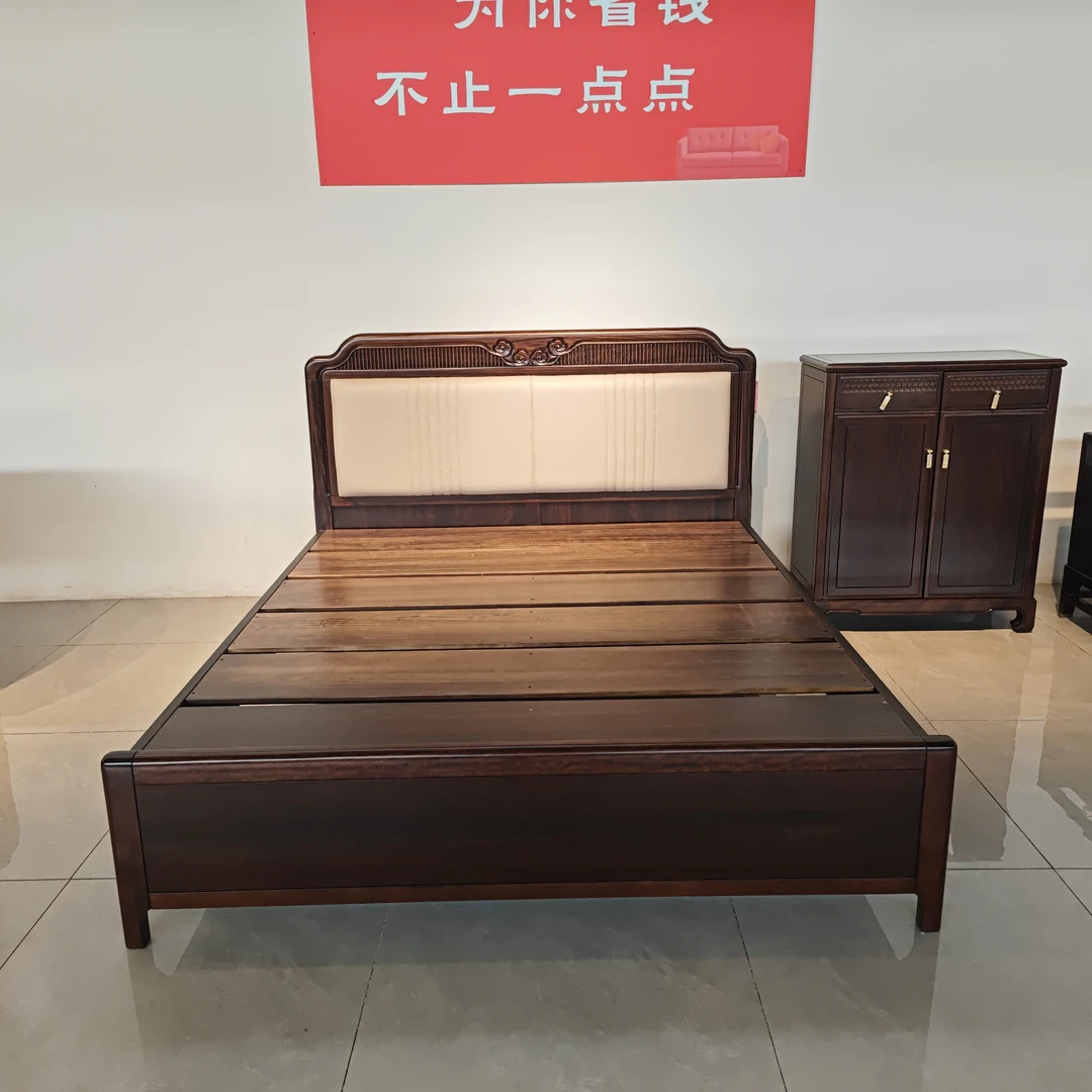 榫卯新中式中式古典风储物实木床大床简约主卧双人床