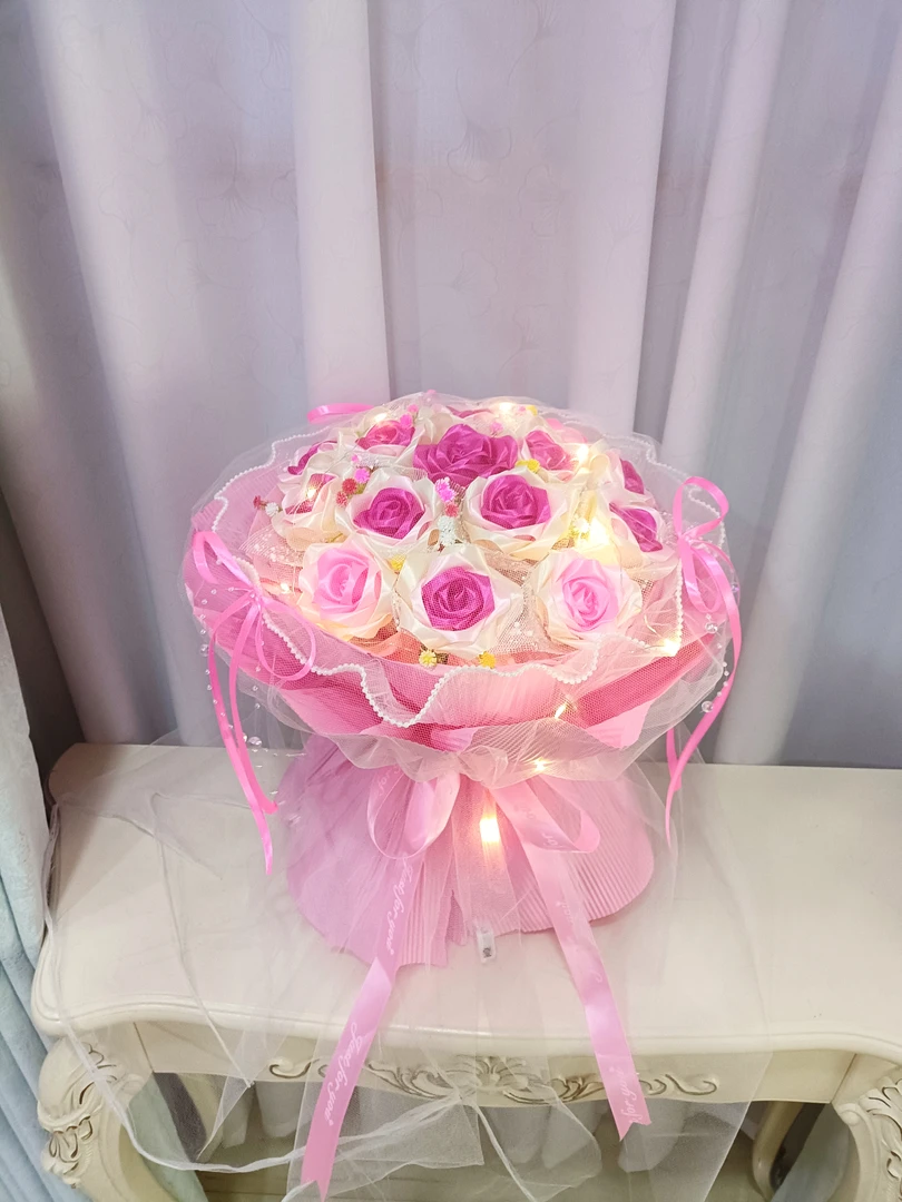 （成品）洛神纱幔花束永生花顺丰包邮成品