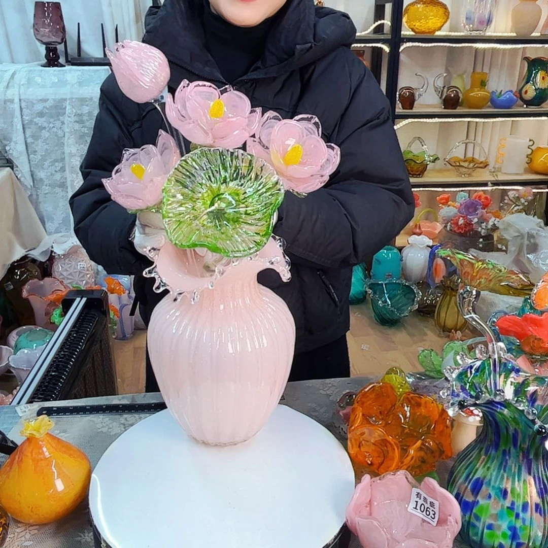 5花1瓶家悦美居琉璃摆件