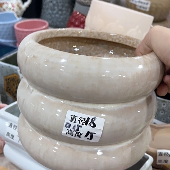 多肉绿植陶瓷花盆9:9包邮，有孔