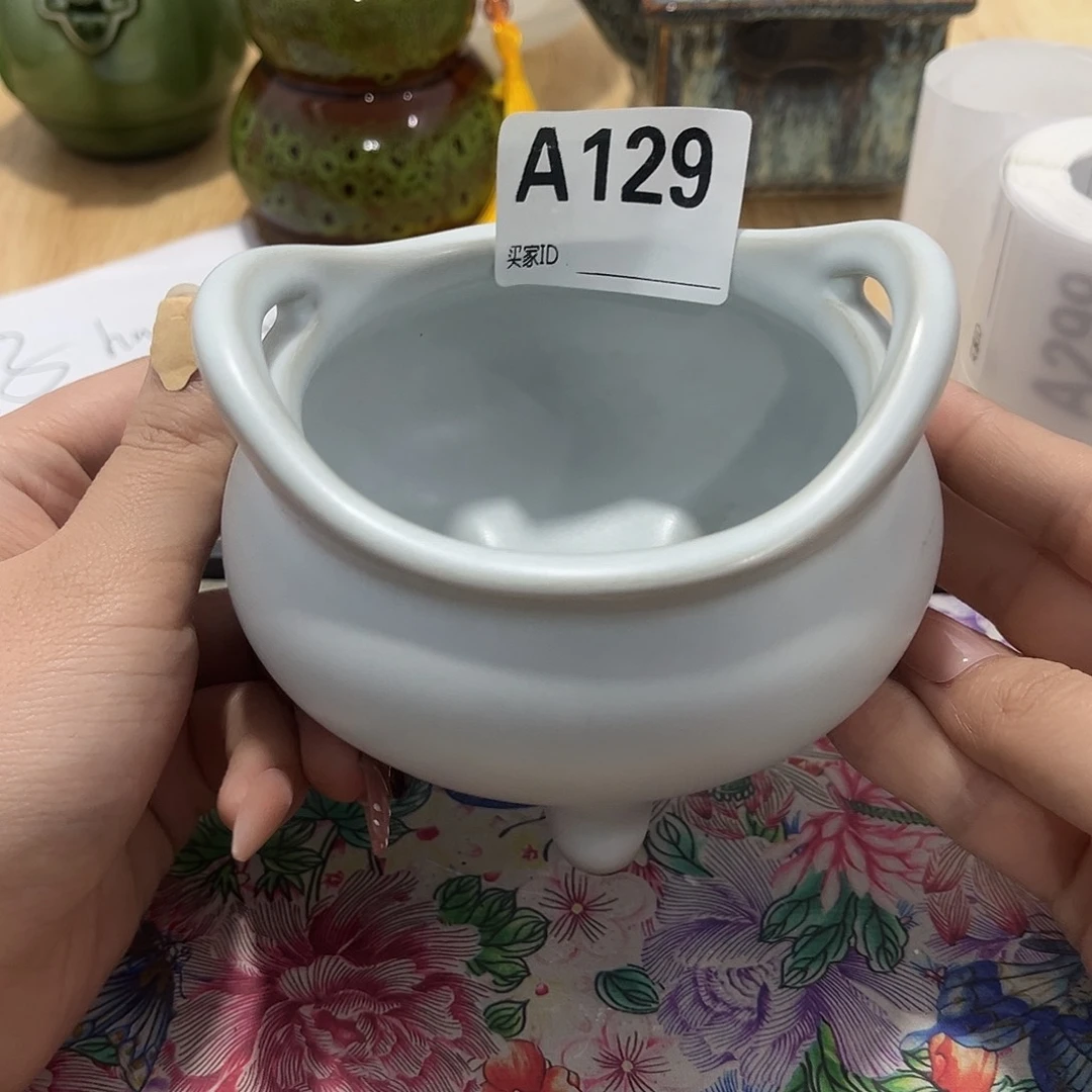 瓷片茶摆件工艺品摆件666