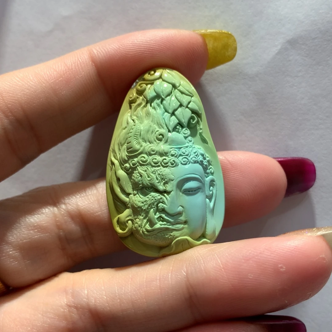 未镶嵌绿松石吊坠