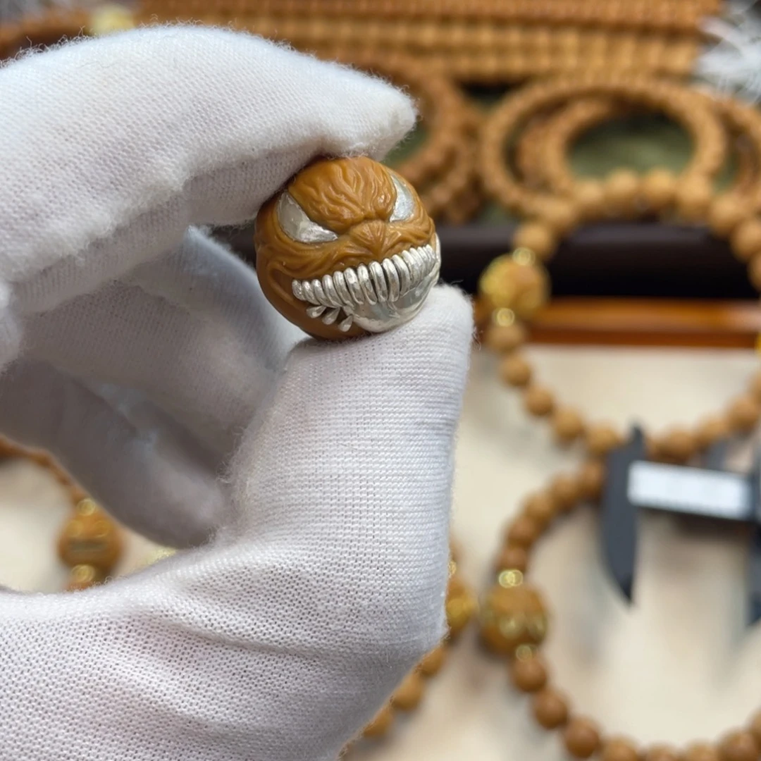 桃核吊坠?***?猴头毒液镶嵌款