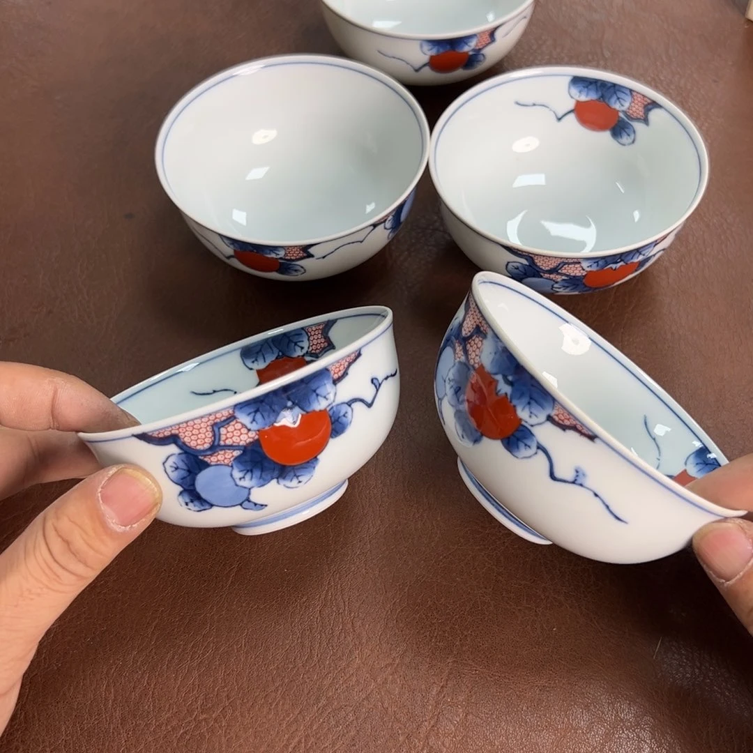陶瓷齐全五只原盒