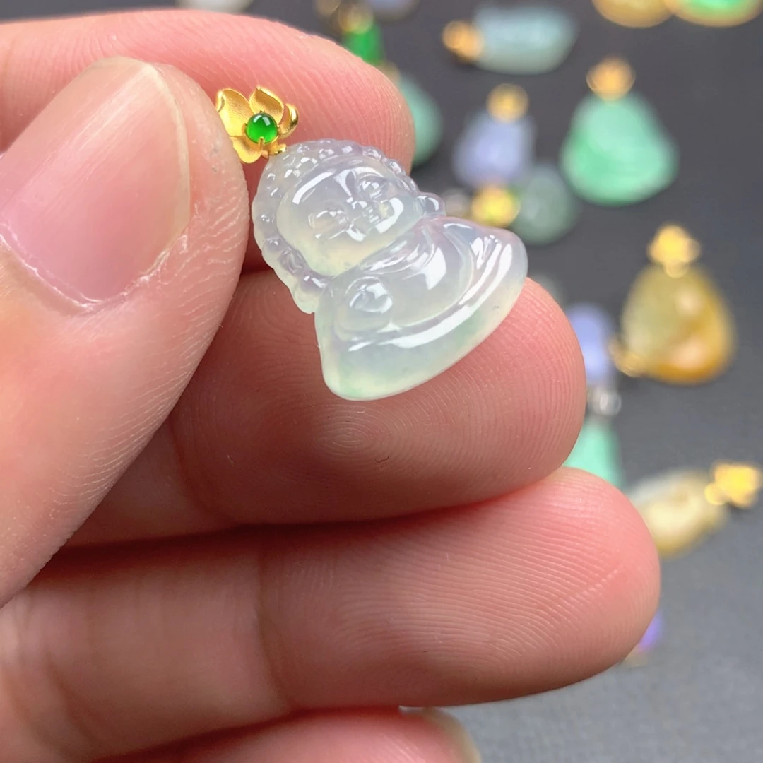 【闪购商品】颈饰18K金镶嵌翡翠翡翠