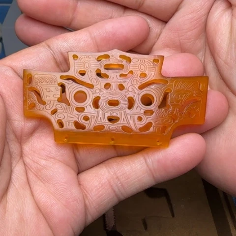 用***1蛇纹石玉未镶嵌挂件