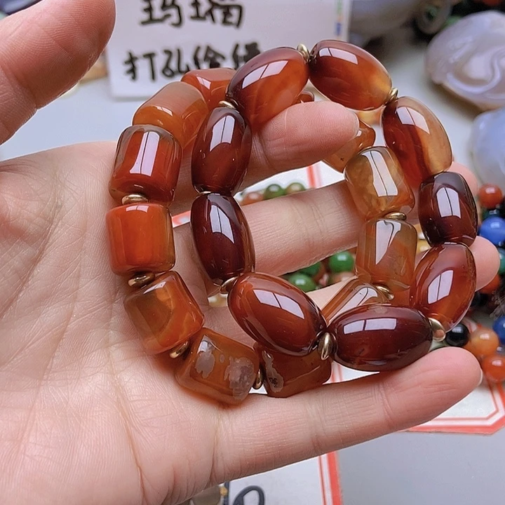 【闪购商品】玛瑙/玉髓珠宝半成品未镶嵌草*