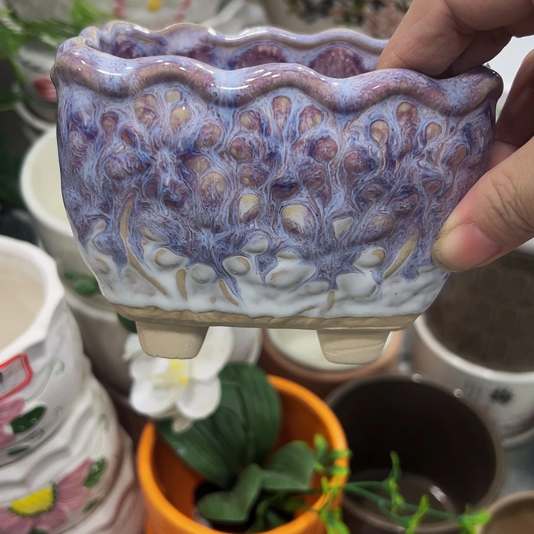 外贸尾单陶瓷花盆凑10米包邮