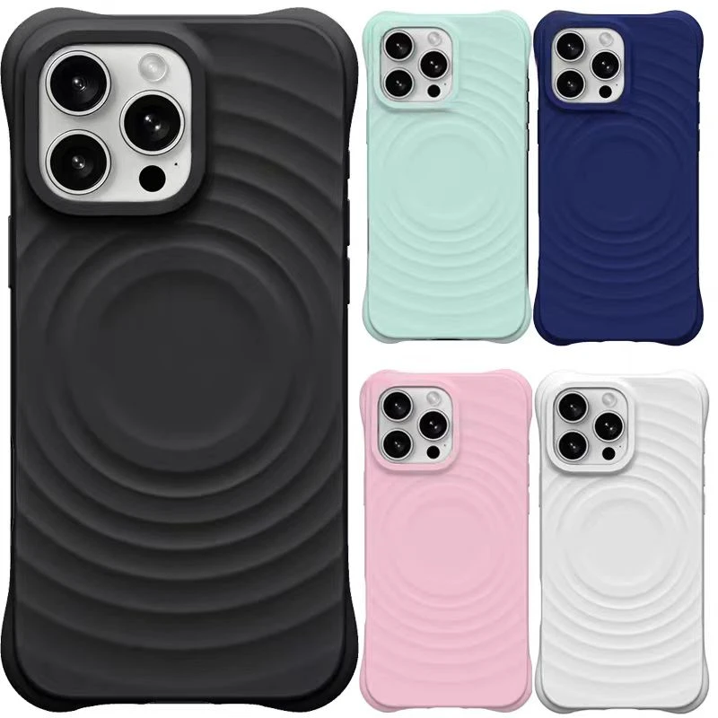轻奢casetify波漾壳苹果iPhone15pro手机壳MagSafe兼容简约白色14