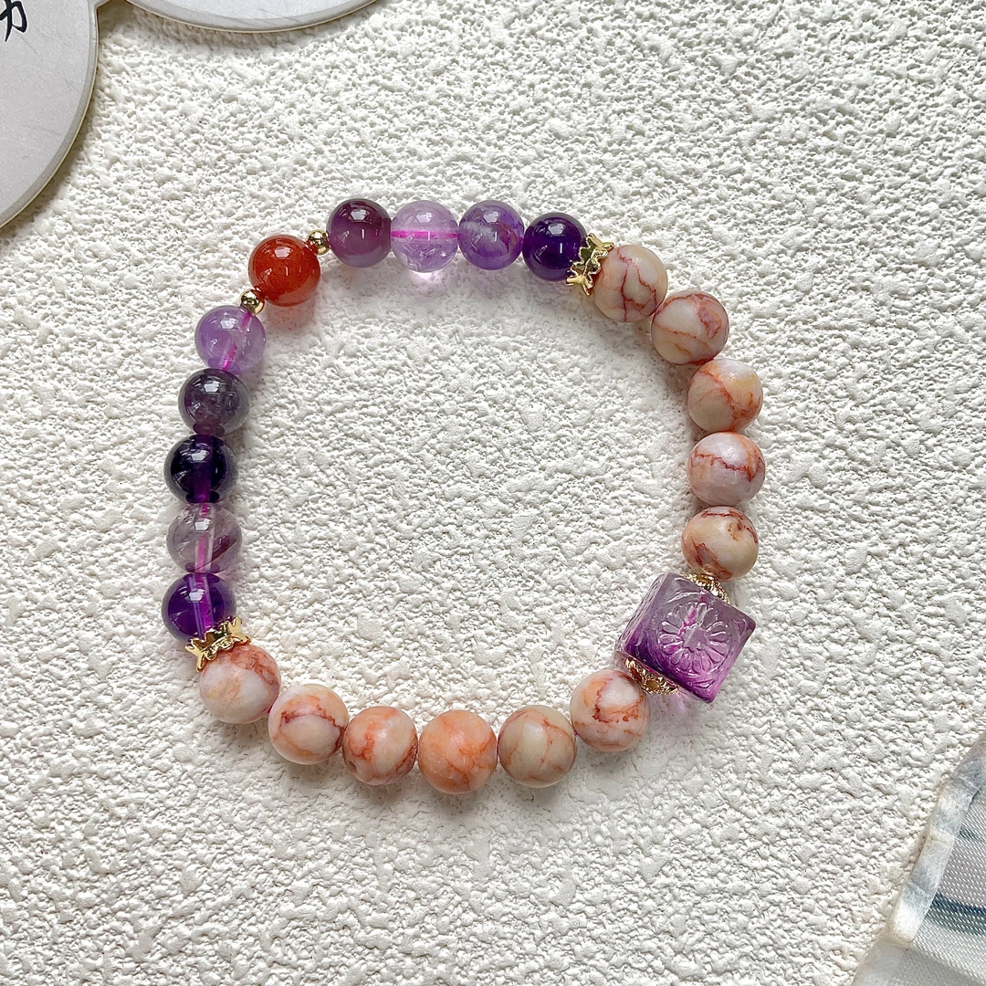 圆珠九紫离火手串    W-E009090