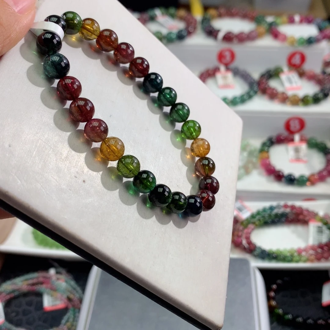 手链未镶嵌碧玺     7.5mm。